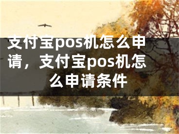 支付宝pos机怎么申请，支付宝pos机怎么申请条件