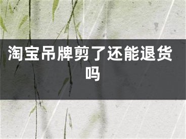 淘宝吊牌剪了还能退货吗