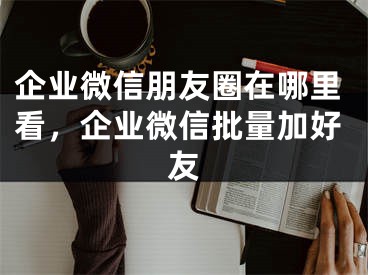 企业微信朋友圈在哪里看，企业微信批量加好友