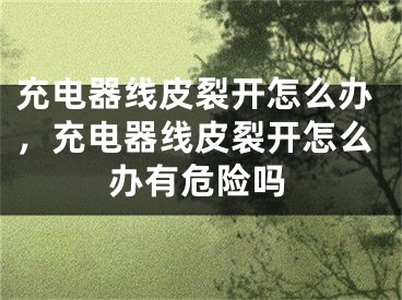 充电器线皮裂开怎么办，充电器线皮裂开怎么办有危险吗