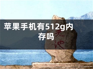 苹果手机有512g内存吗