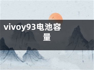 vivoy93电池容量