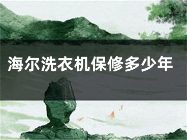 海尔洗衣机保修多少年