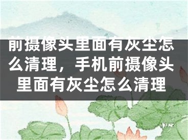 前摄像头里面有灰尘怎么清理，手机前摄像头里面有灰尘怎么清理 