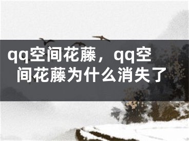 qq空间花藤，qq空间花藤为什么消失了