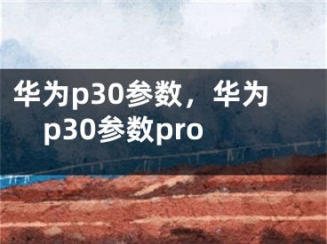 华为p30参数，华为p30参数pro