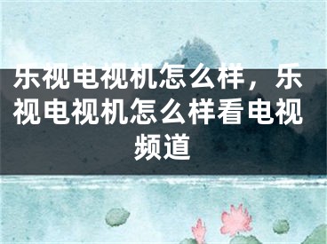 乐视电视机怎么样，乐视电视机怎么样看电视频道