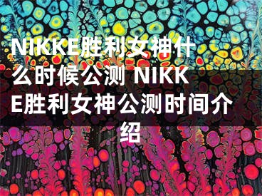 NIKKE胜利女神什么时候公测 NIKKE胜利女神公测时间介绍