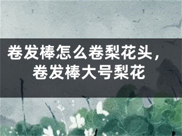 卷发棒怎么卷梨花头，卷发棒大号梨花 