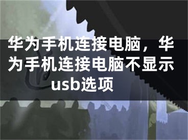 华为手机连接电脑，华为手机连接电脑不显示usb选项