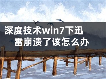 深度技术win7下迅雷崩溃了该怎么办