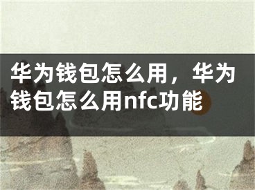 华为钱包怎么用，华为钱包怎么用nfc功能