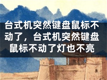 台式机突然键盘鼠标不动了，台式机突然键盘鼠标不动了灯也不亮