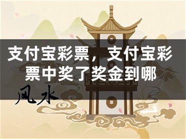 支付宝彩票，支付宝彩票中奖了奖金到哪