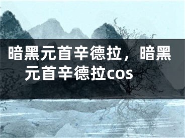 暗黑元首辛德拉，暗黑元首辛德拉cos