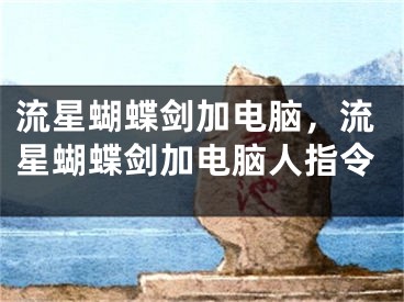 流星蝴蝶剑加电脑，流星蝴蝶剑加电脑人指令