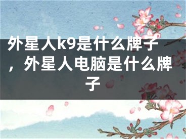 外星人k9是什么牌子，外星人电脑是什么牌子