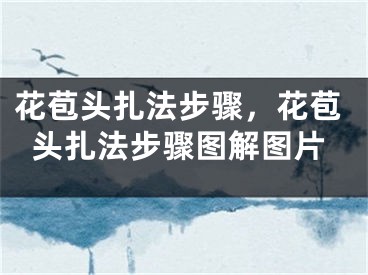 花苞头扎法步骤，花苞头扎法步骤图解图片