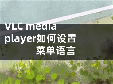 VLC media player如何设置菜单语言