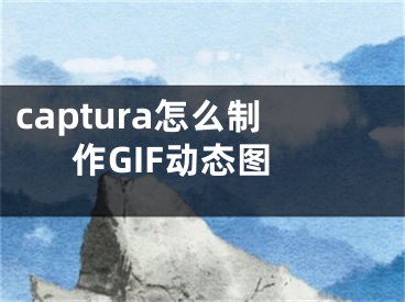 captura怎么制作GIF动态图