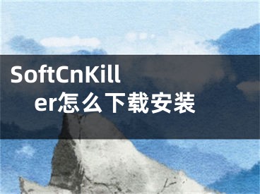 SoftCnKiller怎么下载安装