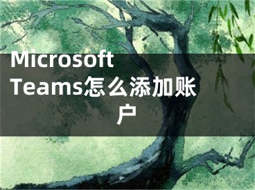 Microsoft Teams怎么添加账户