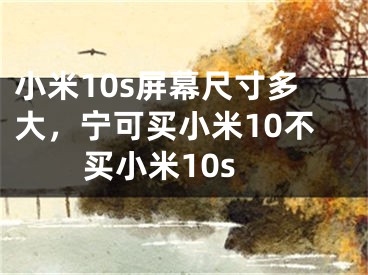 小米10s屏幕尺寸多大，宁可买小米10不买小米10s