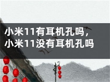 小米11有耳机孔吗，小米11没有耳机孔吗