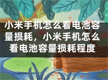 小米手机怎么看电池容量损耗，小米手机怎么看电池容量损耗程度