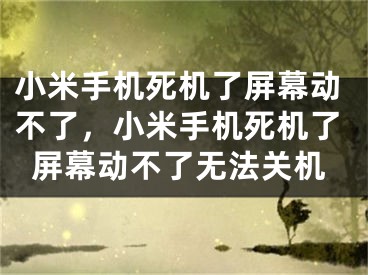 小米手机死机了屏幕动不了，小米手机死机了屏幕动不了无法关机