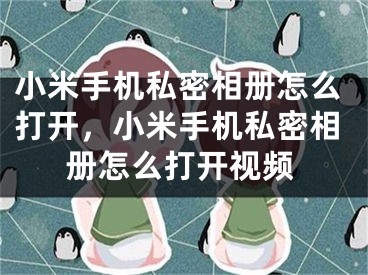 小米手机私密相册怎么打开，小米手机私密相册怎么打开视频