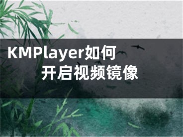 KMPlayer如何开启视频镜像