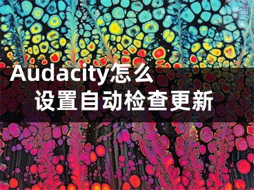 Audacity怎么设置自动检查更新