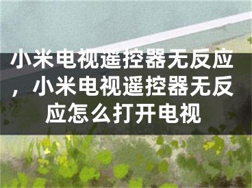 小米电视遥控器无反应，小米电视遥控器无反应怎么打开电视