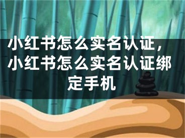 小红书怎么实名认证，小红书怎么实名认证绑定手机