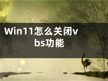 Win11怎么关闭vbs功能