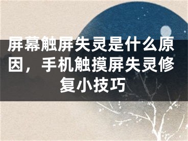 屏幕触屏失灵是什么原因，手机触摸屏失灵修复小技巧