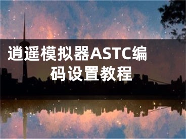逍遥模拟器ASTC编码设置教程