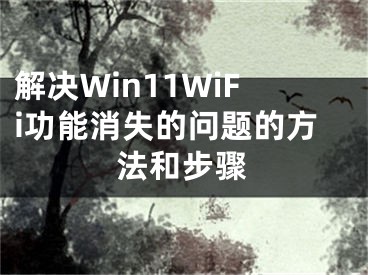 解决Win11WiFi功能消失的问题的方法和步骤