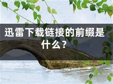 迅雷下载链接的前缀是什么？