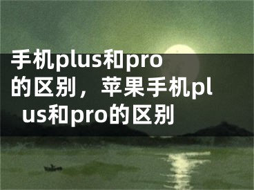 手机plus和pro的区别，苹果手机plus和pro的区别