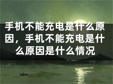 手机不能充电是什么原因，手机不能充电是什么原因是什么情况