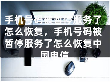 手机号码被暂停服务了怎么恢复，手机号码被暂停服务了怎么恢复中国电信