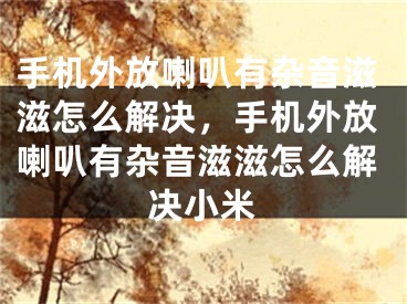 手机外放喇叭有杂音滋滋怎么解决，手机外放喇叭有杂音滋滋怎么解决小米