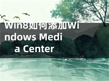 Win8如何添加Windows Media Center
