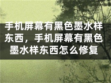 手机屏幕有黑色墨水样东西，手机屏幕有黑色墨水样东西怎么修复