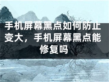 手机屏幕黑点如何防止变大，手机屏幕黑点能修复吗