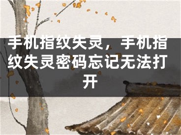 手机指纹失灵，手机指纹失灵密码忘记无法打开