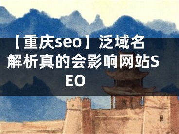 【重庆seo】泛域名解析真的会影响网站SEO 