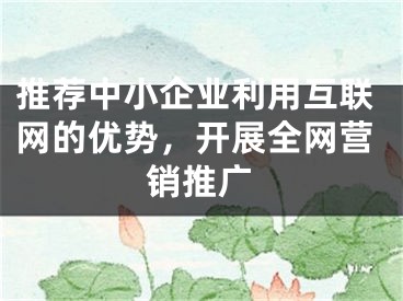 推荐中小企业利用互联网的优势，开展全网营销推广